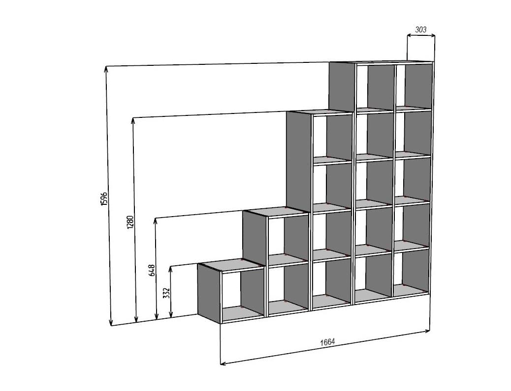 Стеллаж PRUNELLO - фото 3