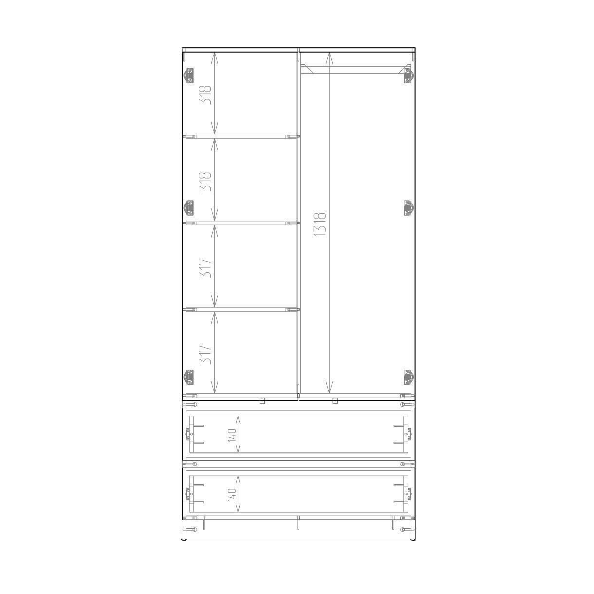 Шкаф CIOCANO — ракурс 3